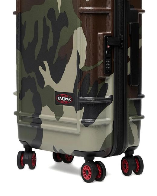 Eastpak Green Resist'R Camouflage Zip Suitcase