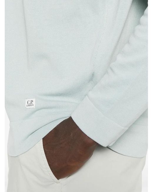 C P Company Gray Cotton Crepe T-Shirt for men