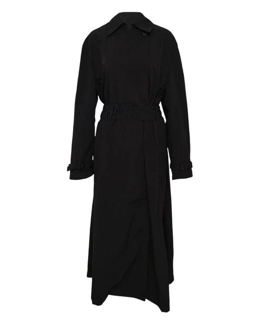MMAM Black Long Poncho Trench Coat