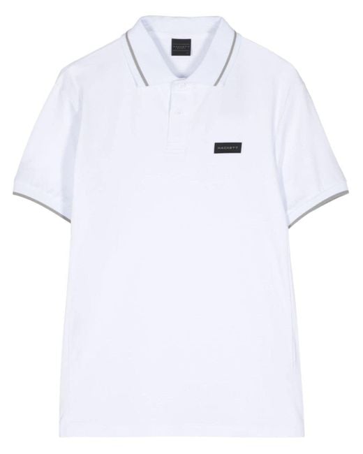 Polo de manga corta Hackett de hombre de color White