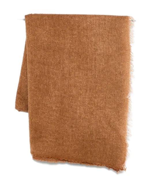 Faliero Sarti Fringed Scarf Brown