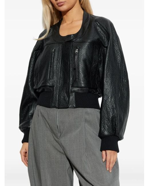 Jacquemus Black Leather Jackets