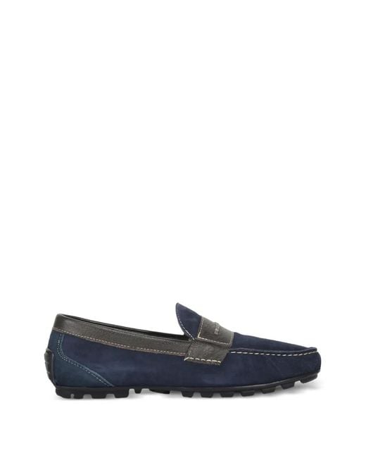 Paul & Shark Blue Tapered Silhouette Loafers for men