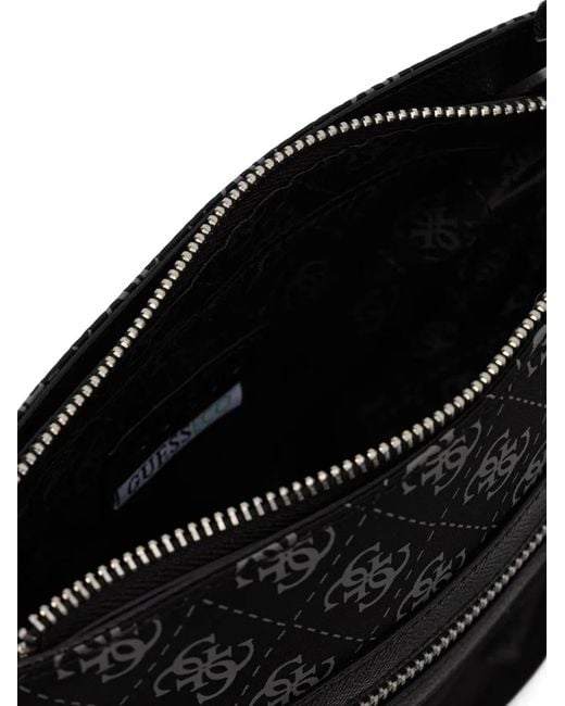 Borsa Messenger Berlin di Guess in Black da Uomo