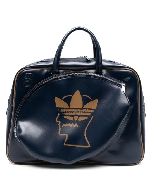 Adidas Blue X Brain Dead Faux-Leather Holdall