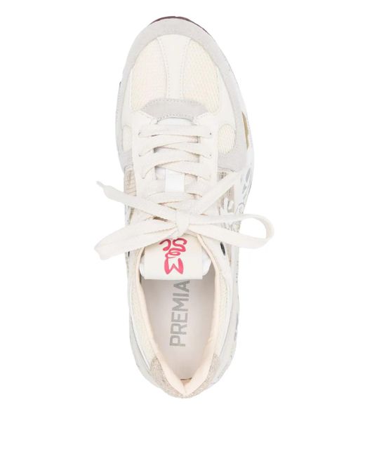 Premiata White Mased 7399 Sneakers