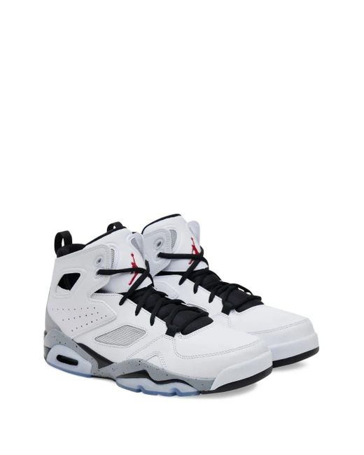 Nike White Flight Club 91 Cement" Sneakers for men