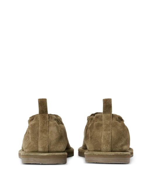Studio Nicholson Brown Korine Elasticated Heel Suede Loafers for men