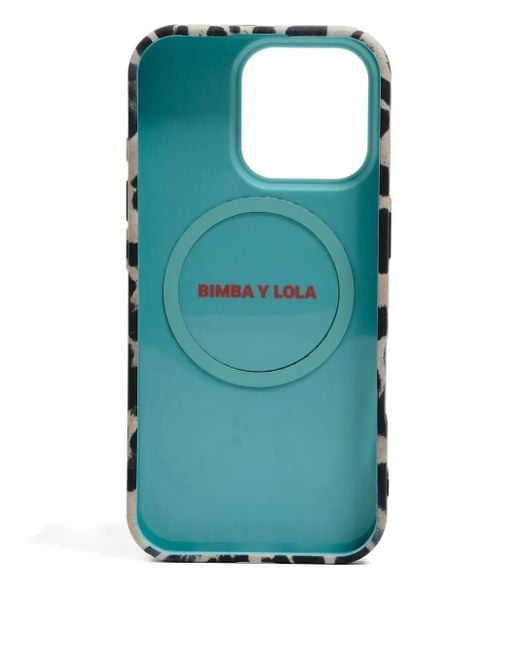 Bimba Y Lola Natural Leopard-print Phone Case