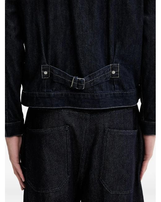 Neighborhood Jeansjacke mit aufgesetzter Tasche in Blue für Herren