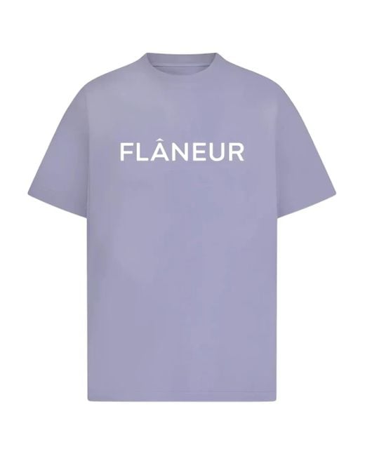 flâneur T-Shirt mit Logo in Purple für Herren