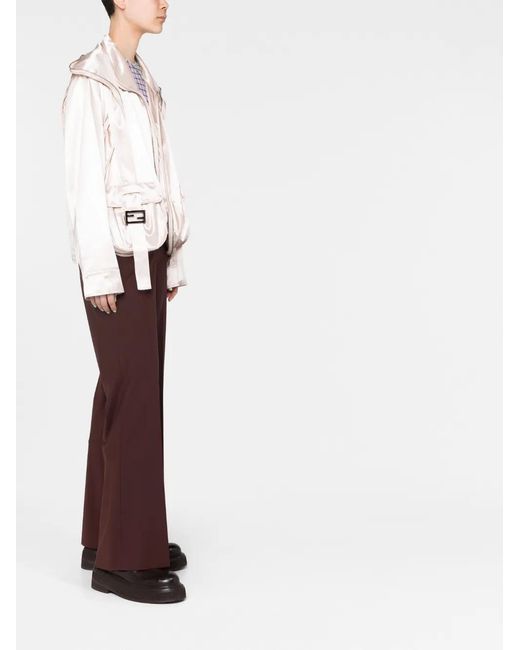 Fendi Pink Ff Pocket-Detail Jacket