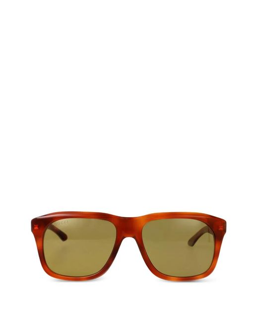 Gucci Brown Square-Frame Sunglasses for men