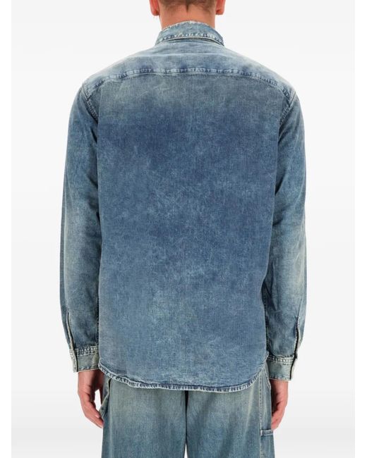 DIESEL メンズ ブルー デニムシャツ 【公式通販】