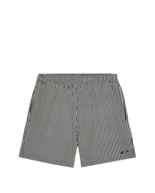 NN07 Gray Holiday Striped Swim Shorts for men