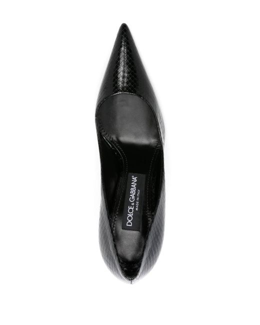Zapatos con tacón de 100 mm Dolce & Gabbana de color Black