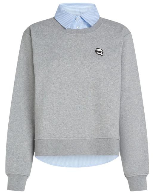 Karl Lagerfeld Gray Ikon Karl Sweatshirt