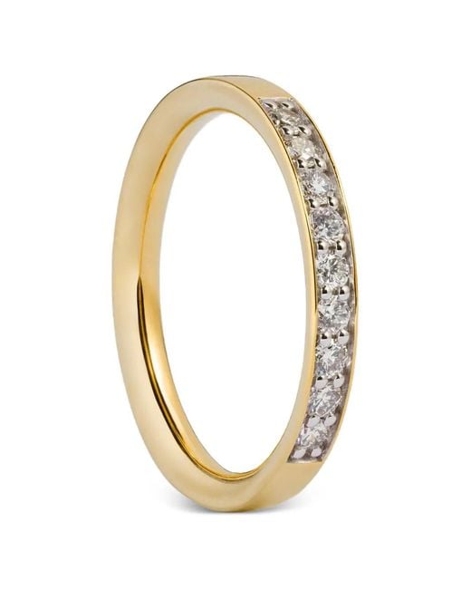 Monica Vinader Metallic Essential Diamond Ring