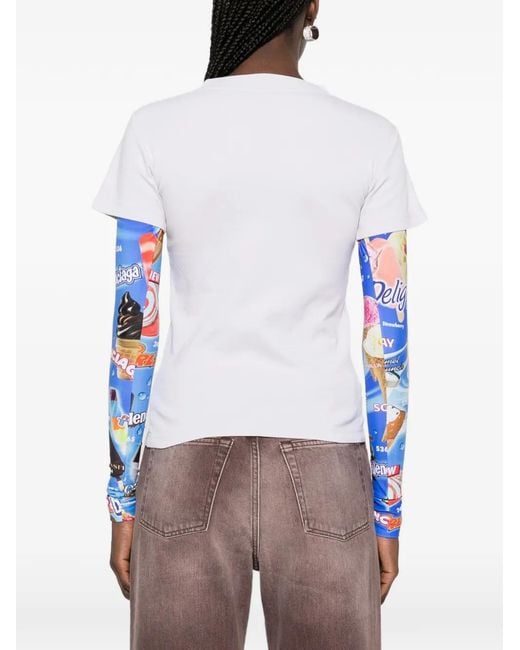Balenciaga White Long Sleeve Tops