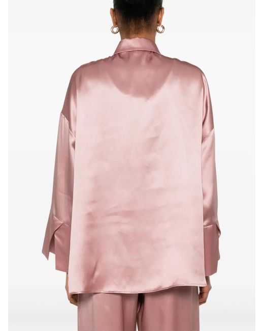 Camisa lisa Eleventy de color Pink