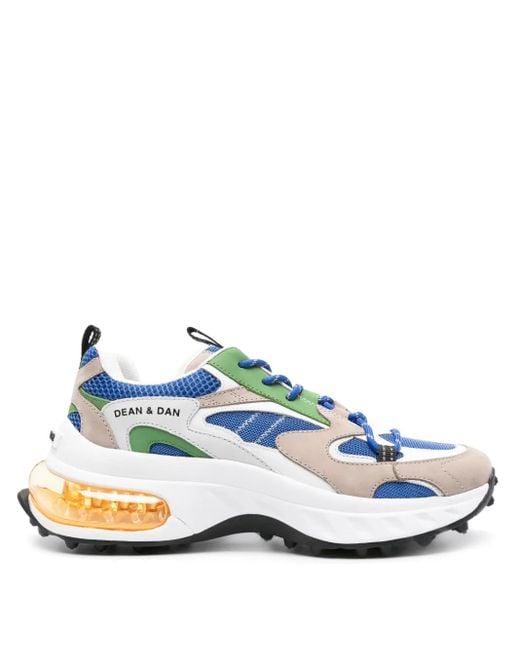 DSquared² Blue Bubble Panelled Sneakers for men