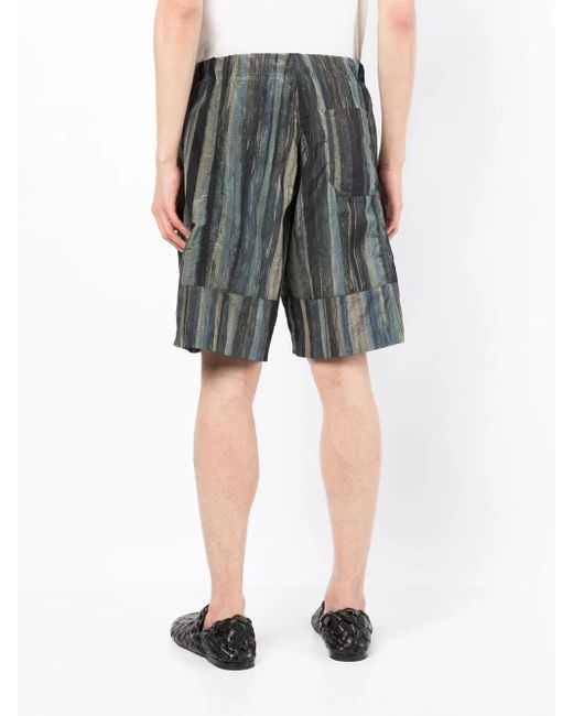 Paul Smith Gray Woodland-Print Bermuda Shorts for men