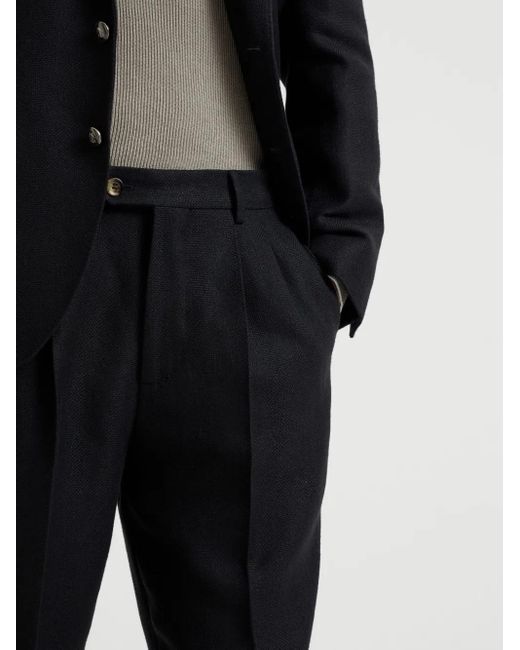 メンズ Brunello Cucinelli ツイルパンツ Black