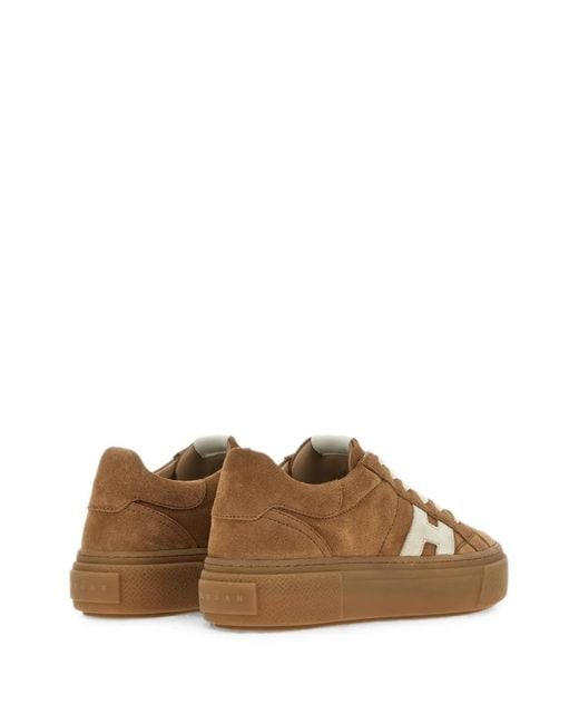 Hogan Brown Crosswind Sneakers
