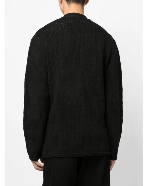 Cardigan Con Scollo A V di Comme des Garçons in Black da Uomo