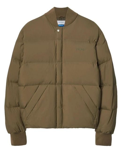 Off-White c/o Virgil Abloh Green Arrow Puffer Jacket for men