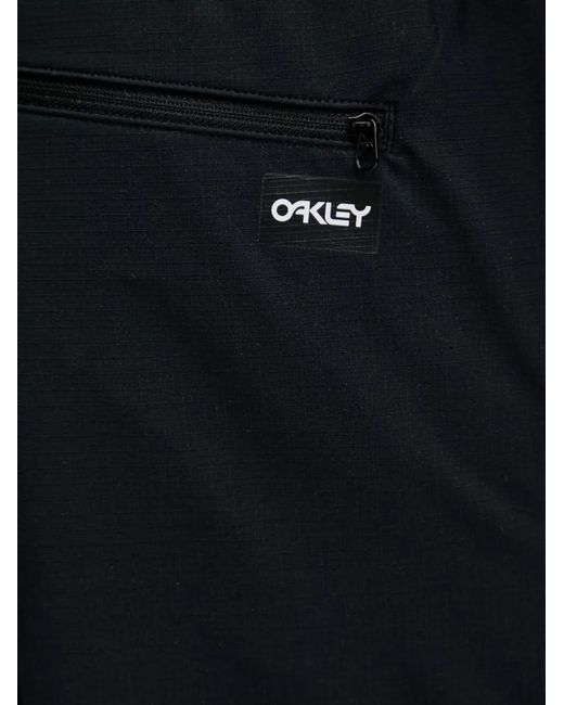 Oakley Black Transport Hybrid Drawstring Ripstop Shorts for men
