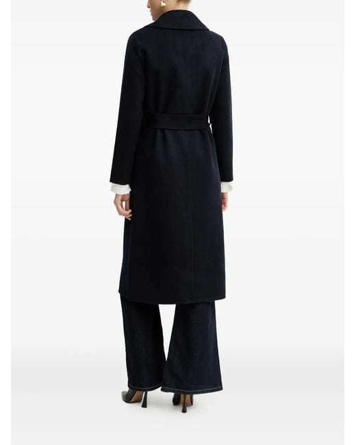 Abrigo con cinturón Silvian Heach de color Black