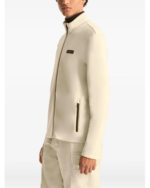 Fusalp White High-Neck Zip-Front Ski Jacket for men
