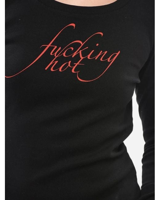 DSquared² Black Logo-Print Long-Sleeve T-Shirt