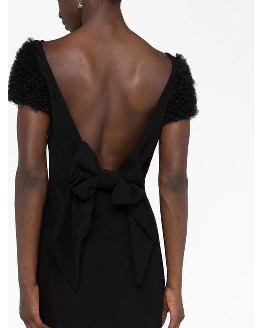 Viktor & Rolf Black Daring Nights Ruffled Midi Dress