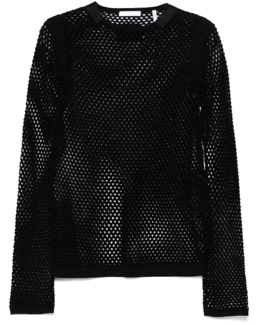 Helmut Lang Black Long-Sleeve Sweater