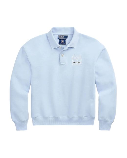 Polo Ralph Lauren Blue Embroidered Polo Sweatshirt