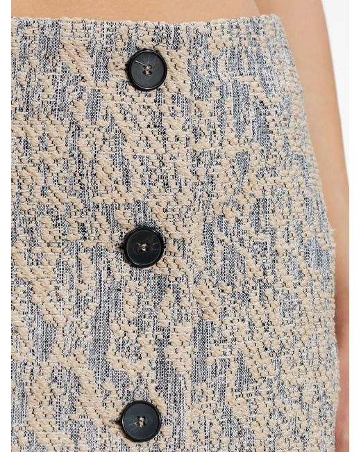 IRO Gray Buttoned Mini Skirt