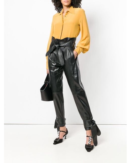 The Attico Leather Pant in Black | Lyst