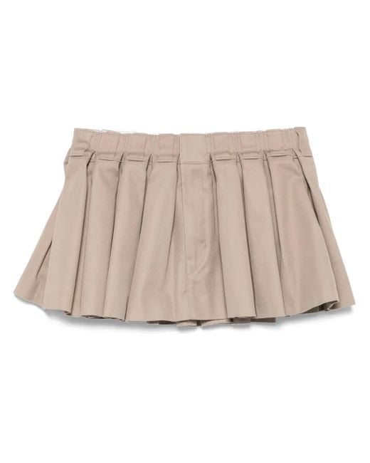 Alexander Wang Natural Minirock Mit Falten