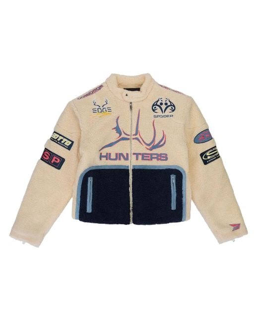 Sp5der White Sherpa Jacket for men