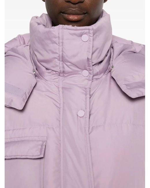 Marc O' Polo Purple Hooded Quilted Vest