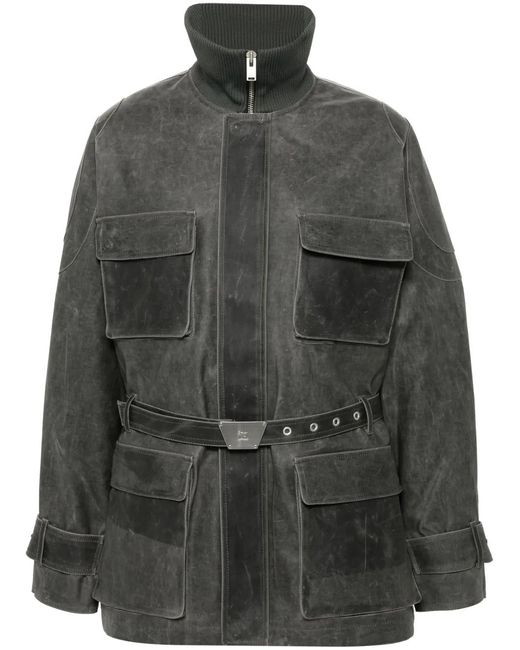 M I S B H V Black Blade Runner Parka for men