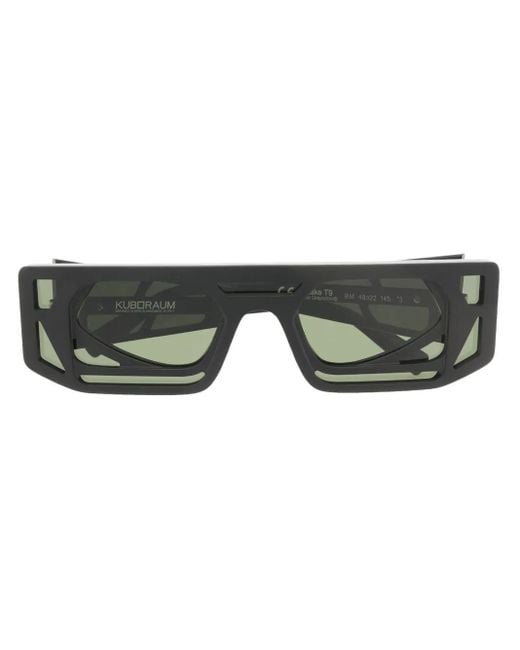 Kuboraum Black Oversized Square-Frame Sunglasses