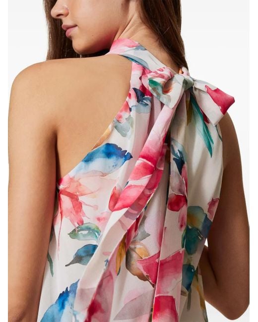 Twinset Pink Floral-Print Top