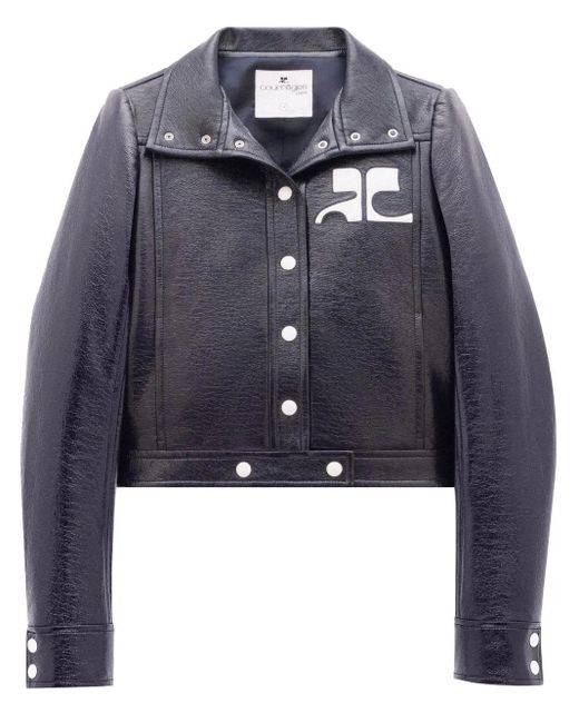 Courreges Blue Cropped Jacket
