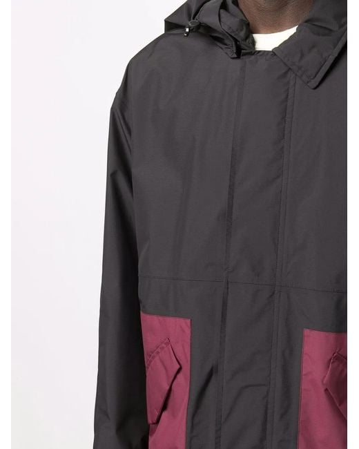 Woolrich Black Panelled Delaware Coat for men