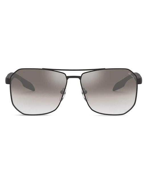 Prada Linea Rossa Gray Sunglasses for men