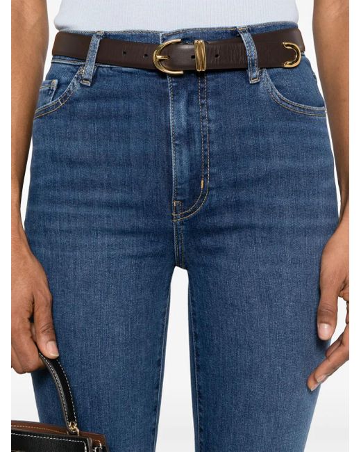 FRAME Blue Le Sleek Straight Jeans