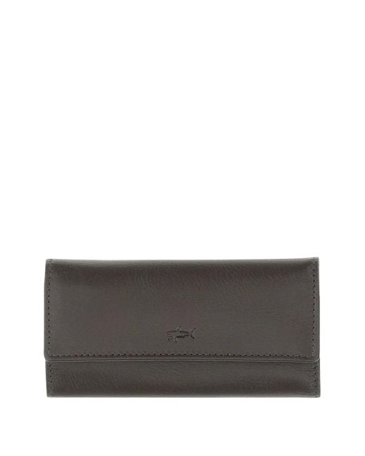 Paul & Shark Gray Leather Key Pouch for men